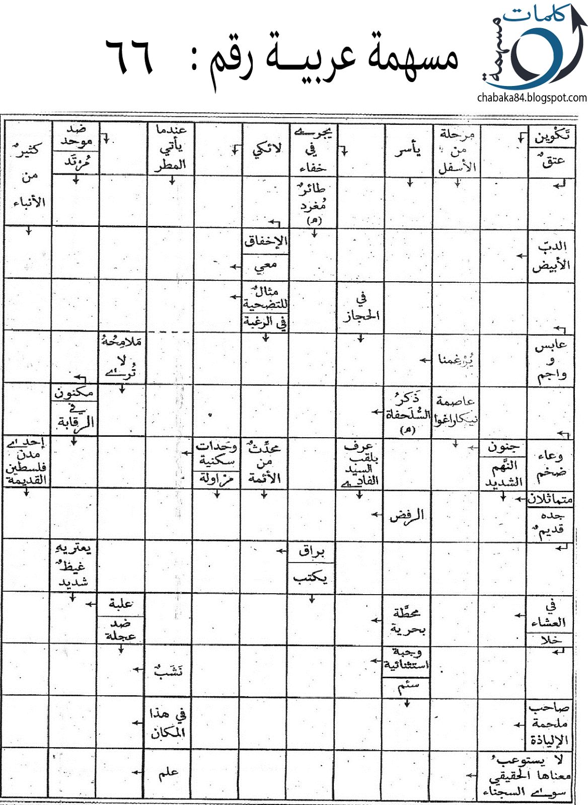 شبكة المسهمة العربية رقم 66